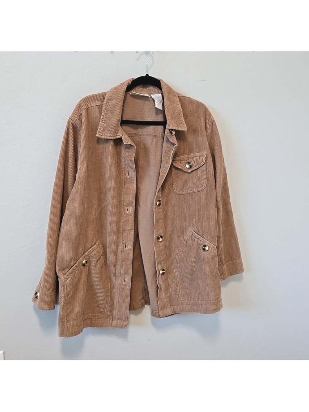 Women's vintage Corduroy 100% cotton jacket  - Tan